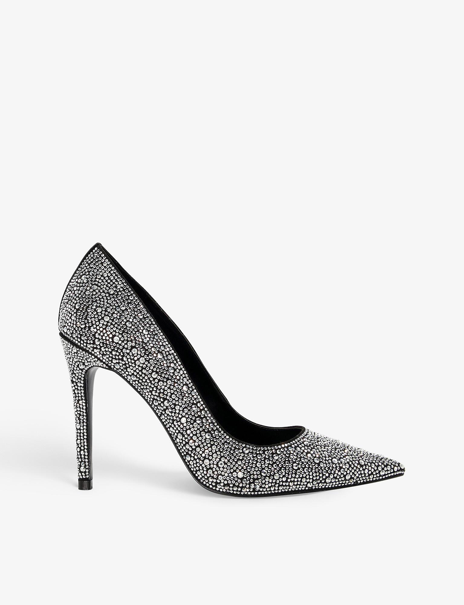 Dune Bedazzler Ombre Crystal-embellished Faux-leather Court Shoes in ...