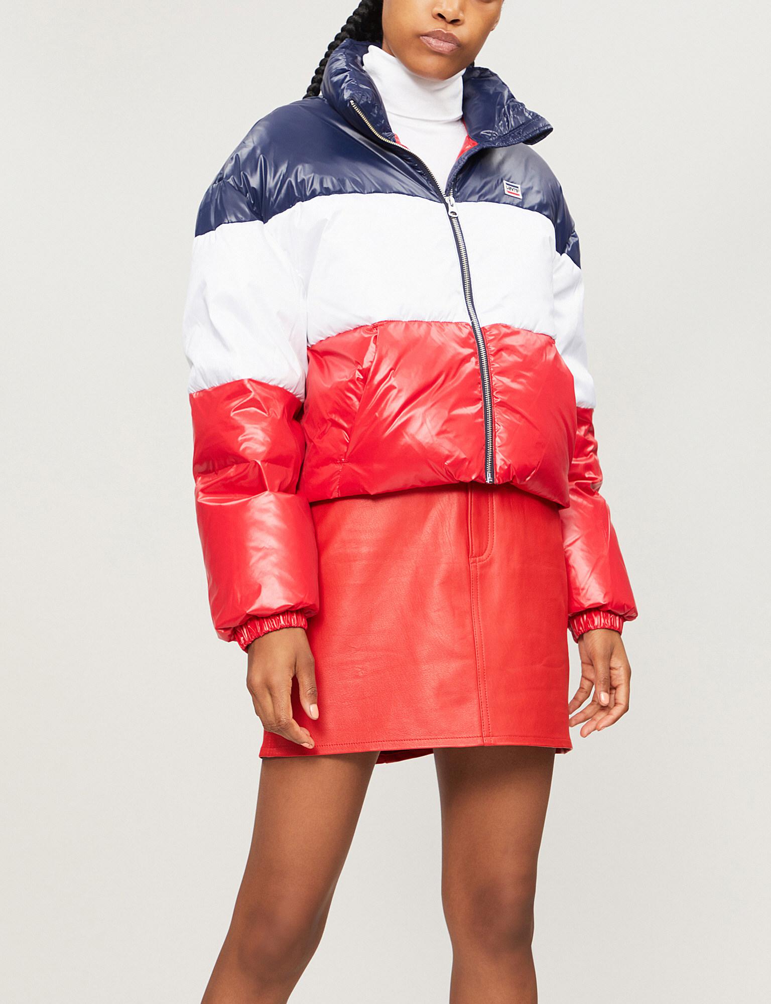 levi's cropped puffer jacket