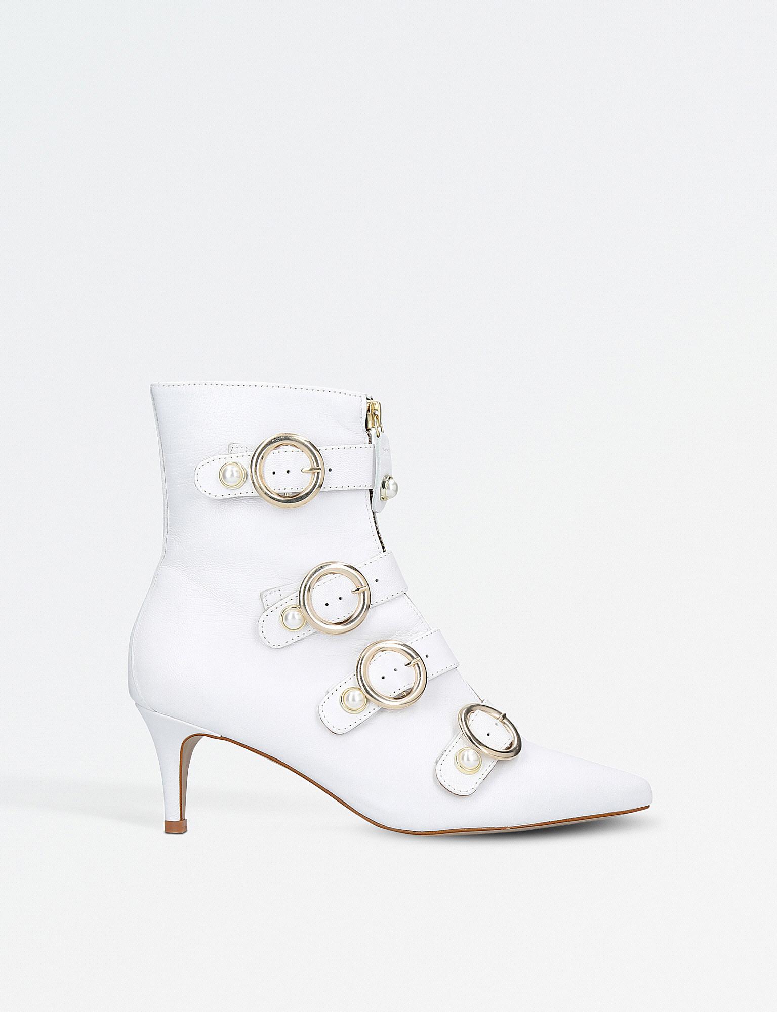 studded buckle boots louboutin