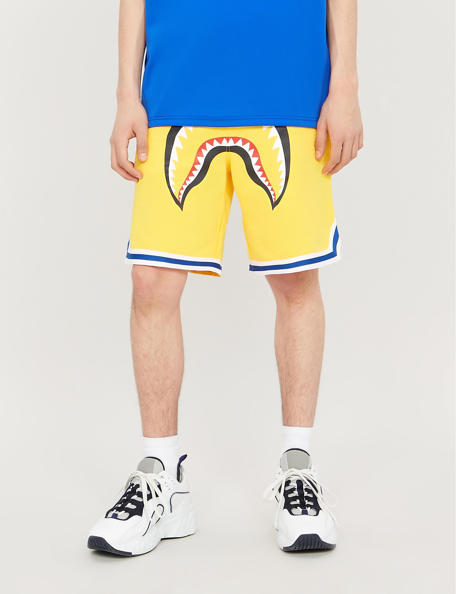 bape shorts yellow
