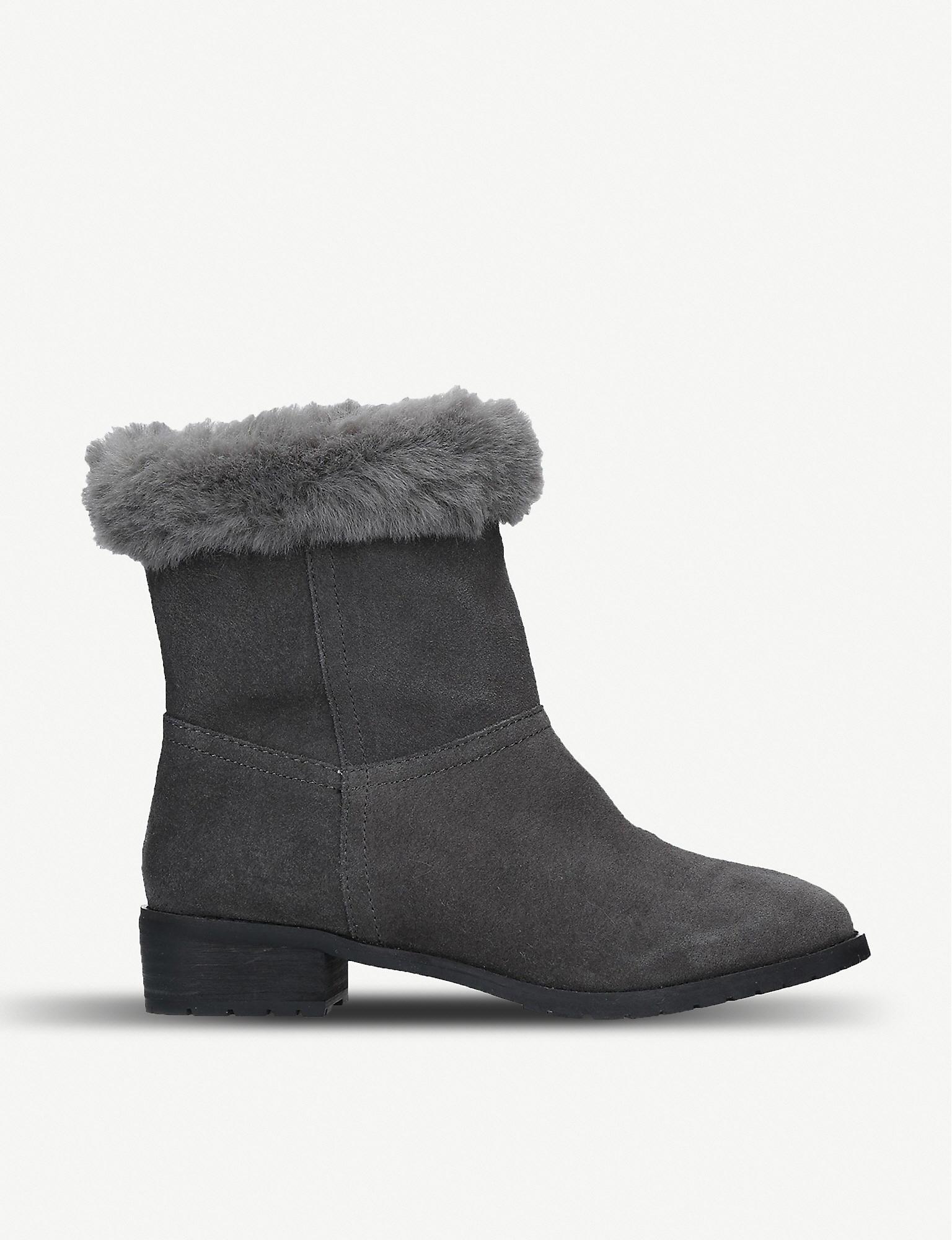 kurt geiger fur lined boots