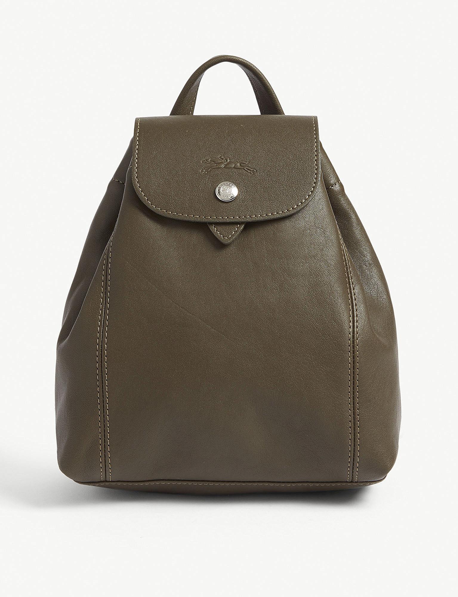 longchamp backpack leather