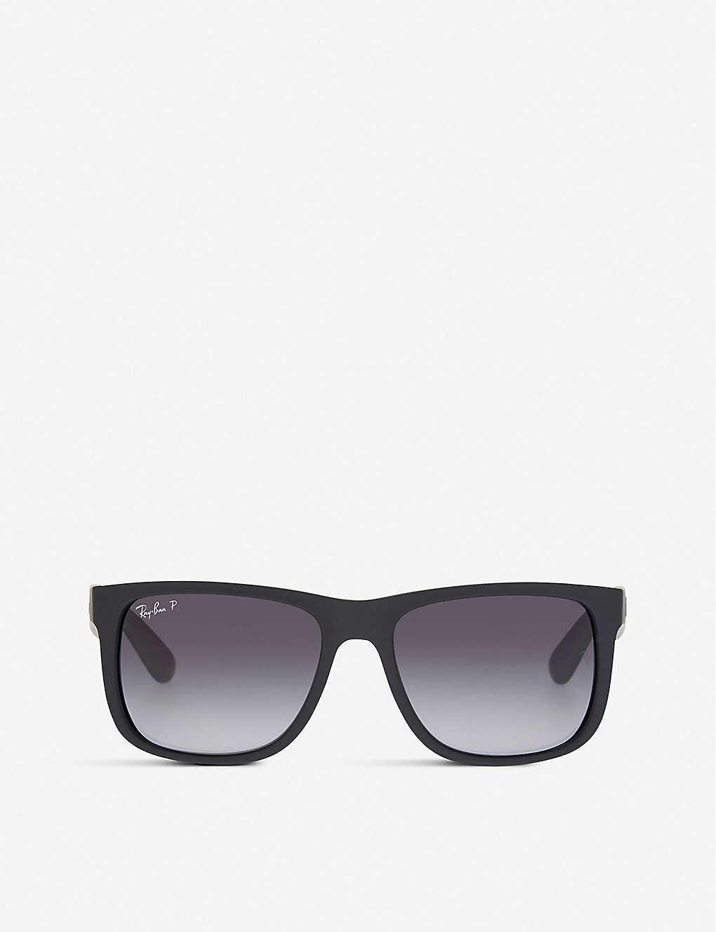 Ray Ban Mens Black Rubber Square Polarised Sunglasses For Men Lyst Ray Ban Mens Black Rubber Square Polarised Sunglasses For Men Lyst
