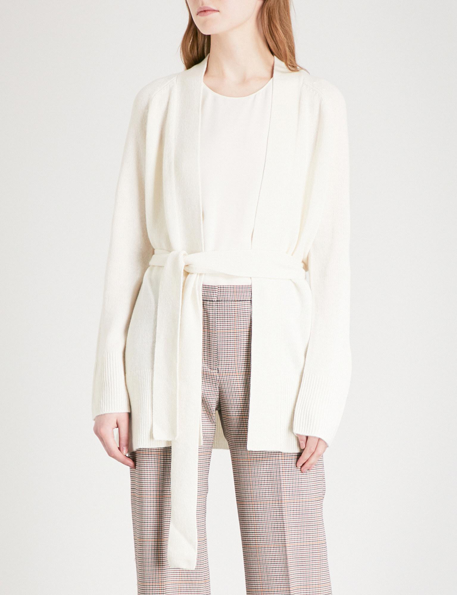 belted cashmere cardigan