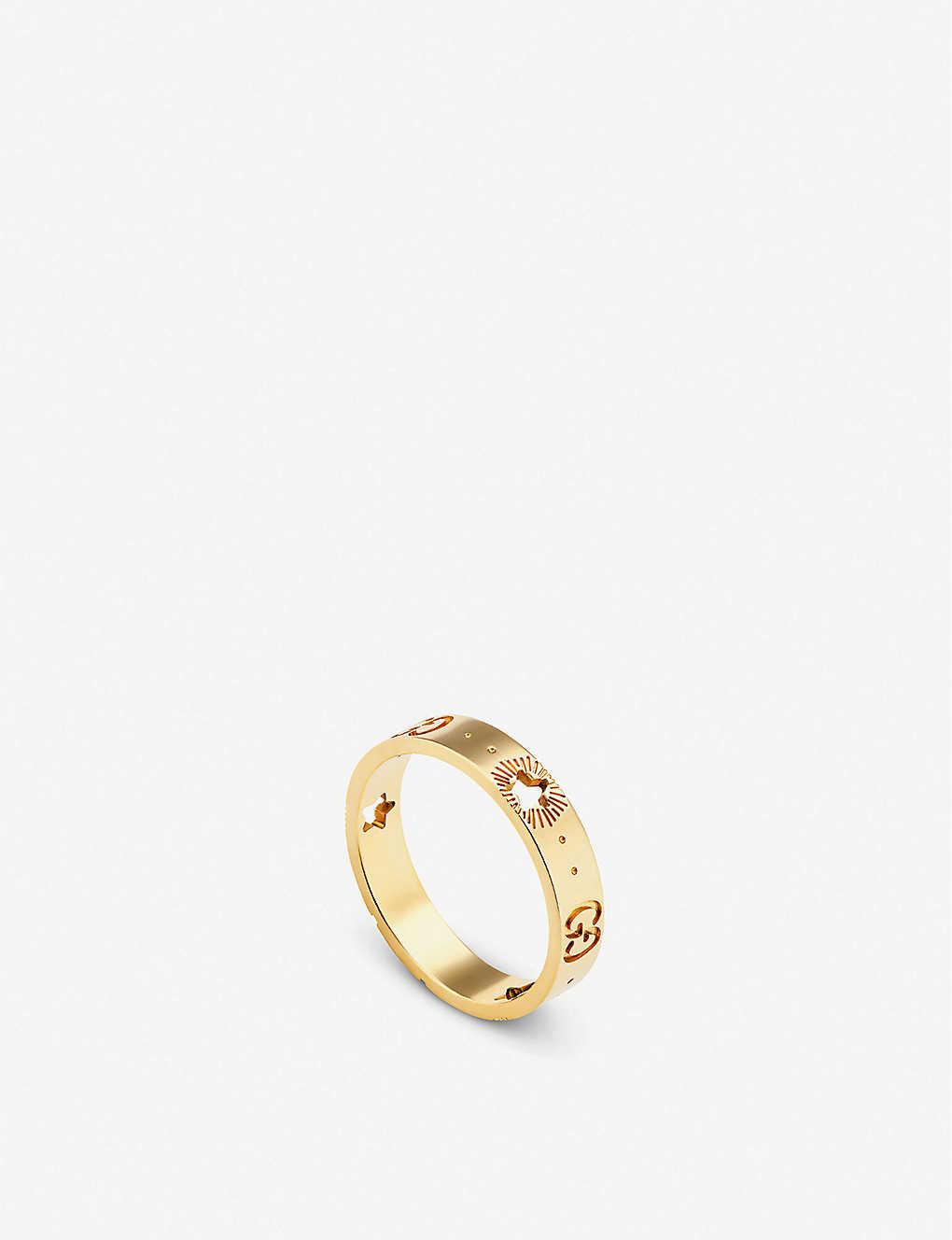 Gucci Icon Yellow Gold Ring With Stars in Metallic - Save 43% | Lyst