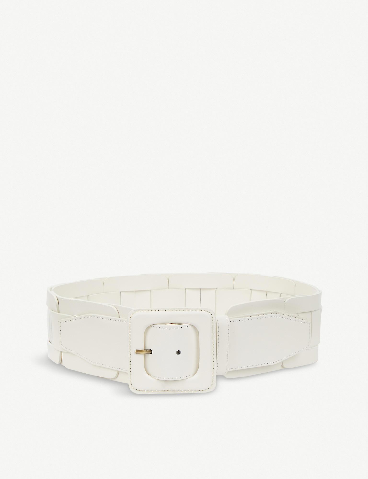 Cream wide waist belt Clearance
