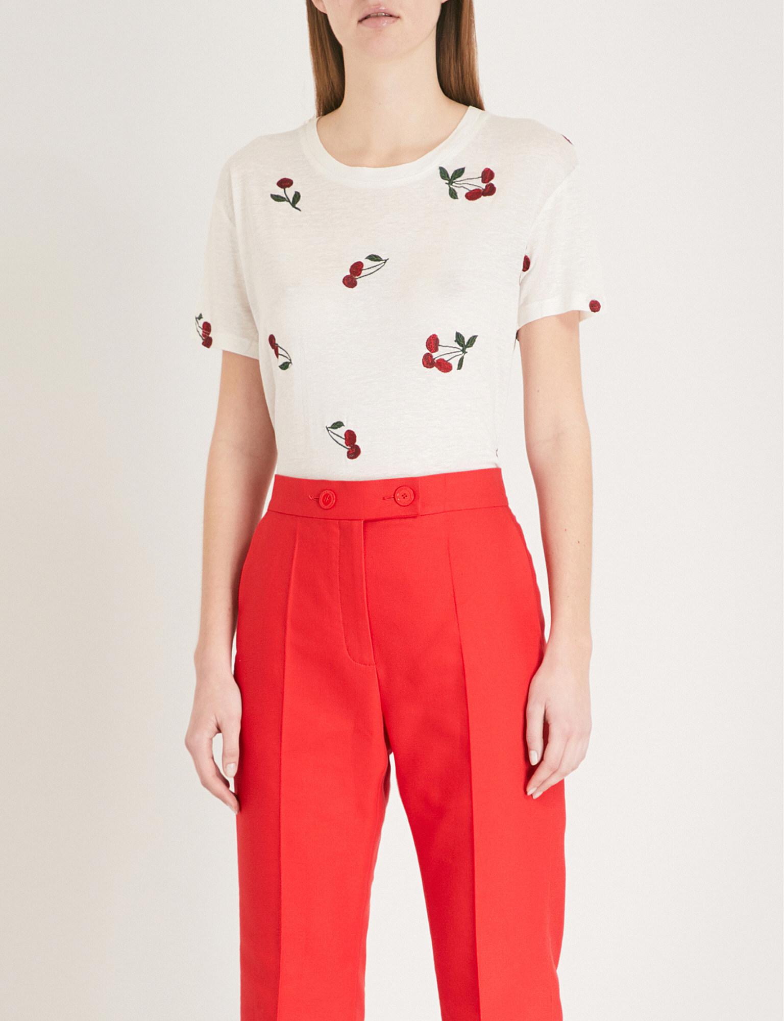 cherry t shirt for ladies