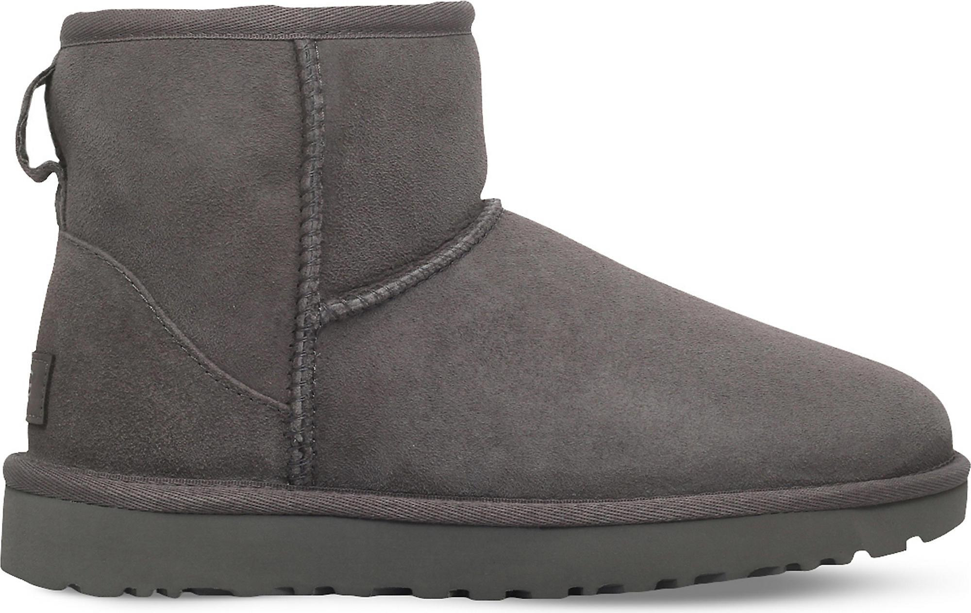 UGG Classic Mini Sheepskin Boots in Black Lyst