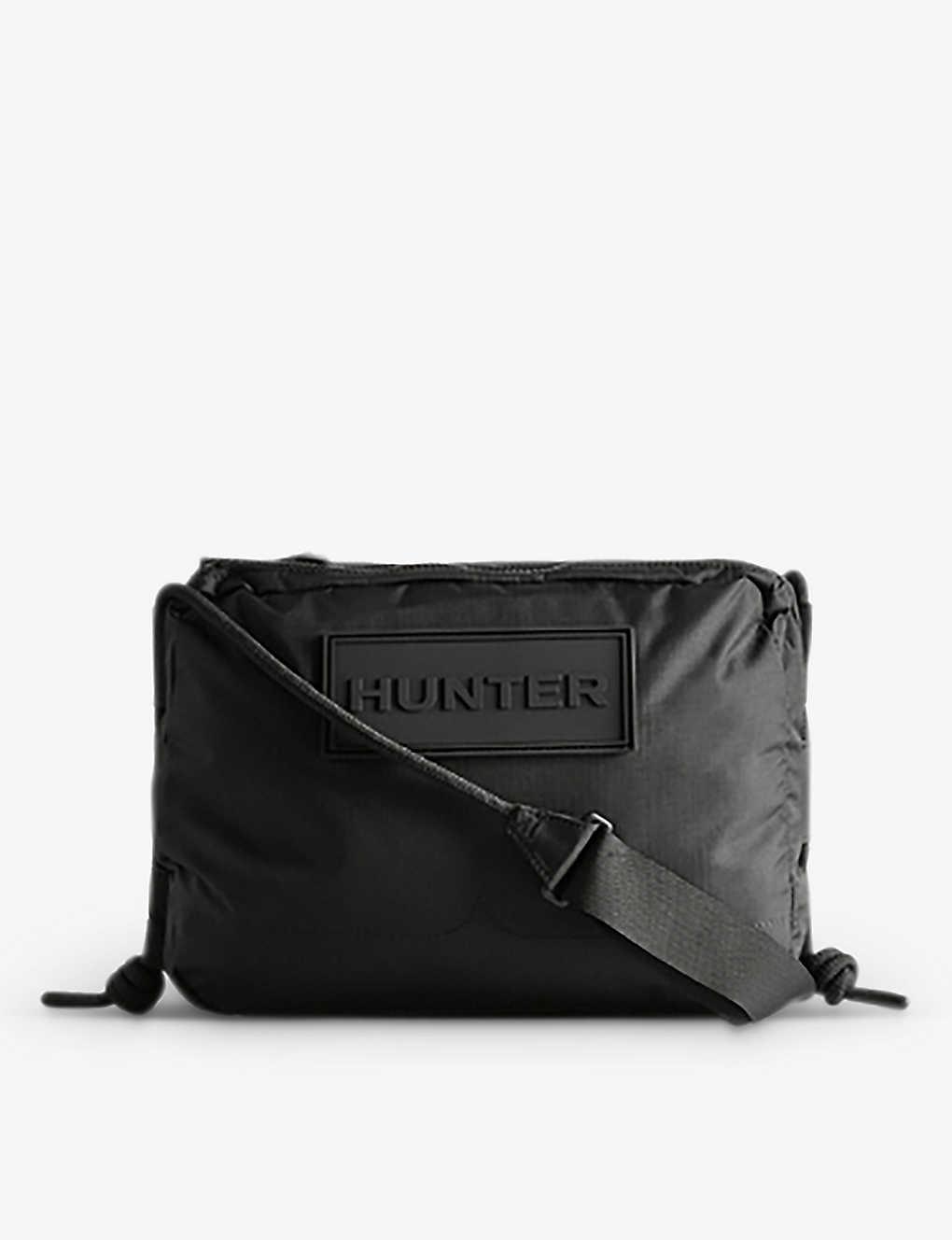 HUNTER Travel Branded Recyclednylon Crossbody Bag in Black Lyst