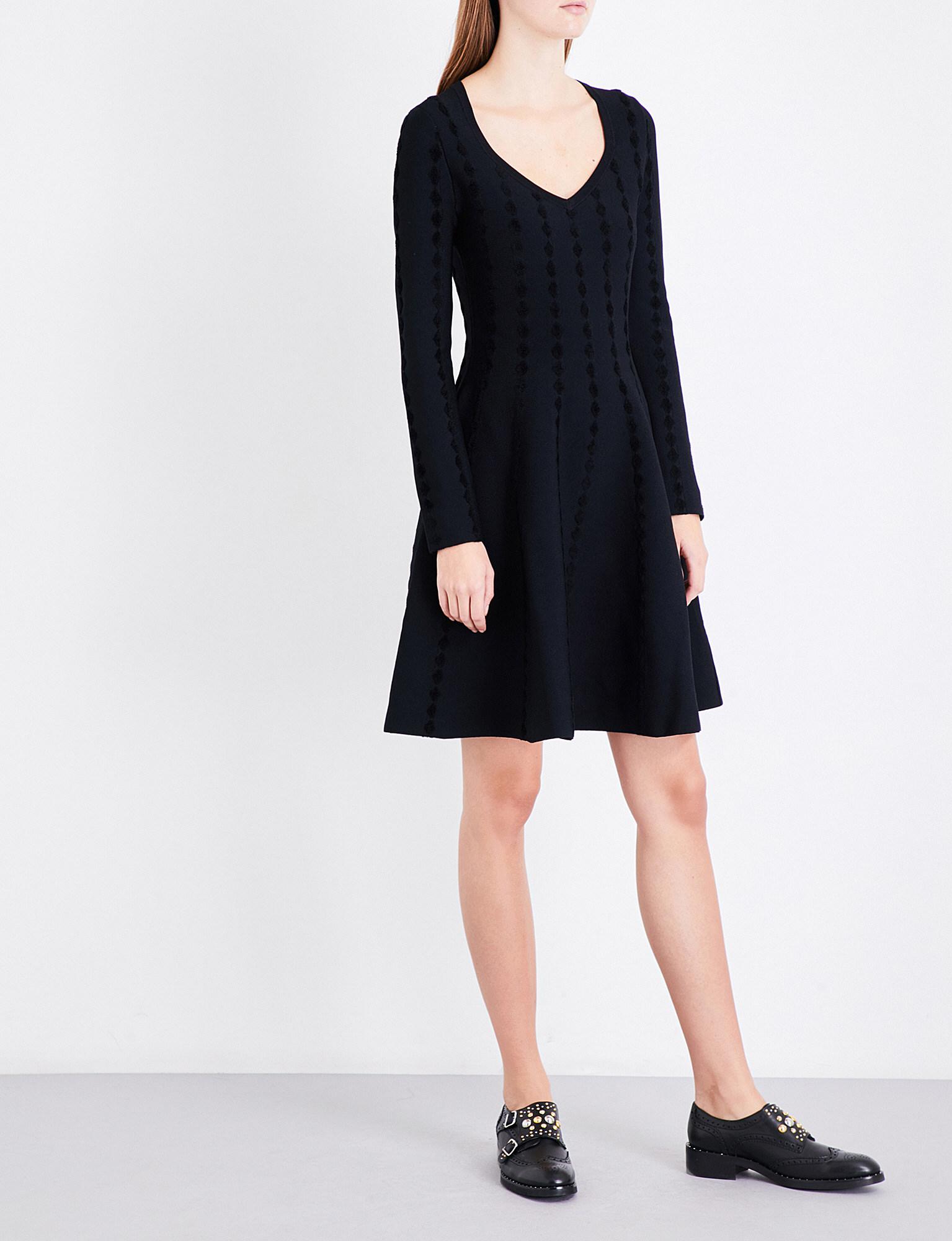 maje black knit dress