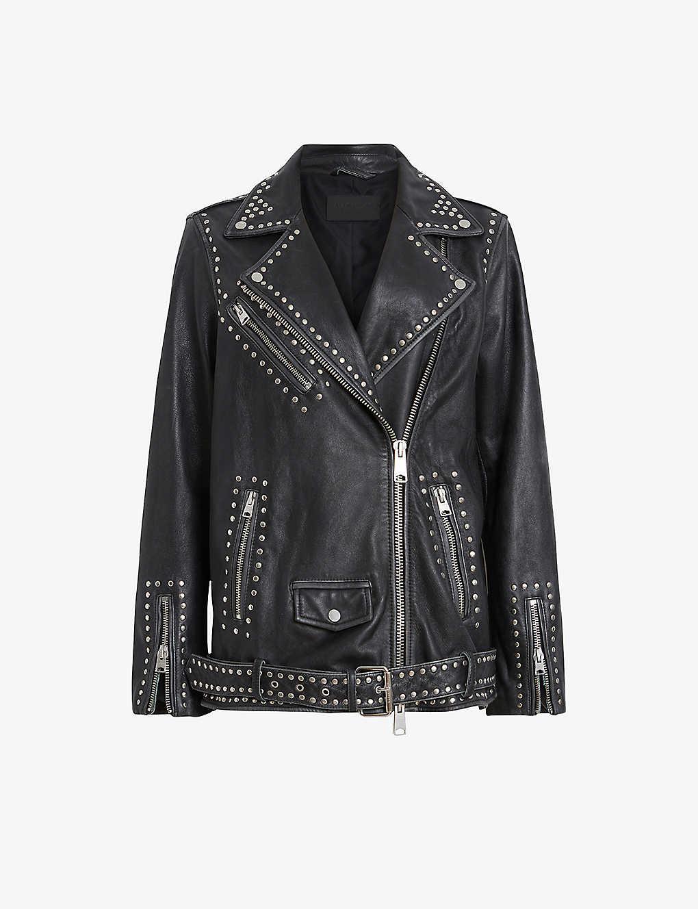 Allsaints billie leather jacket cheap