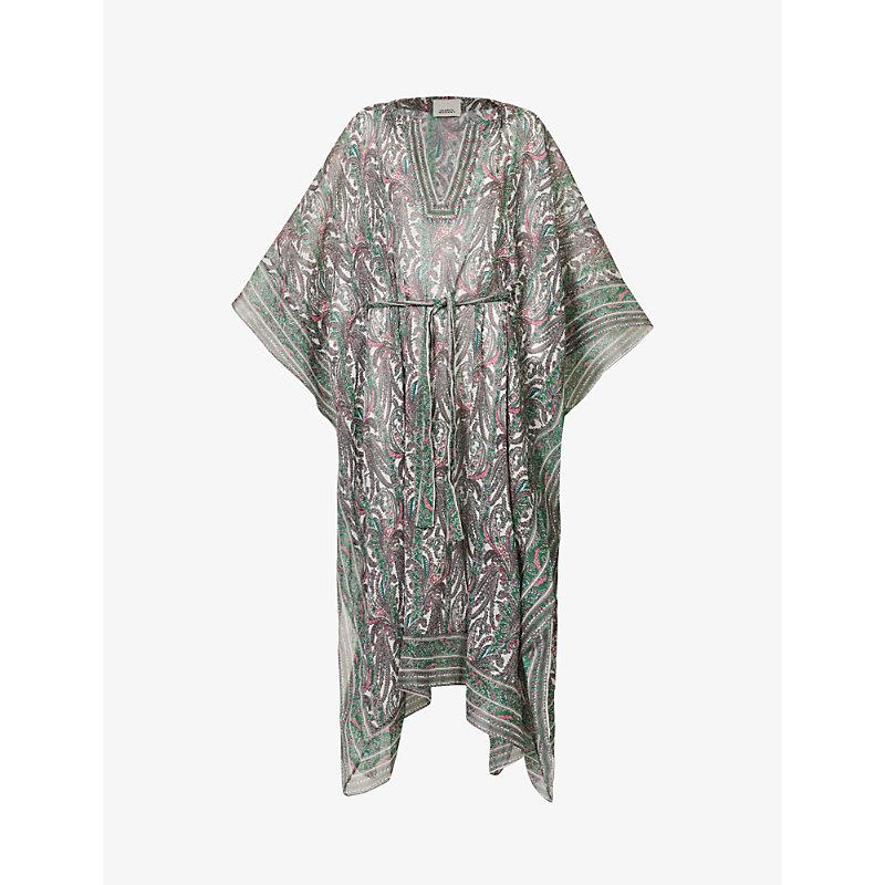 Isabel Marant Bagadhi Paisley-print Cotton And Silk-blend Maxi Dress in ...