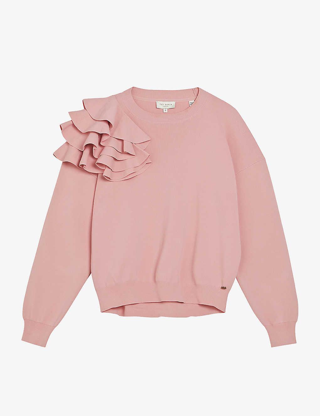 Ted baker hotsell pink frill jumper