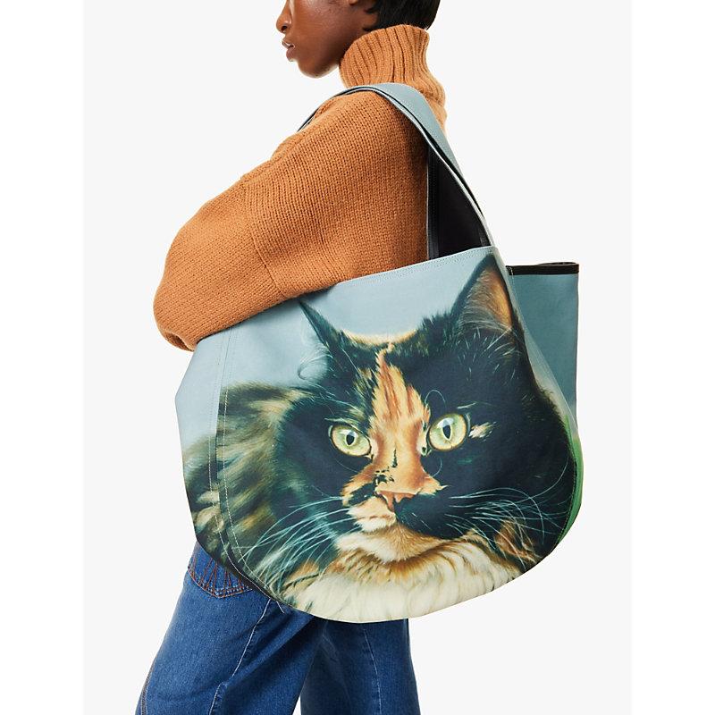 ★JW ANDERSON★Printing Canvas Tote Bag★Emerald★大人気★ MUSINSA | J.W.ANDERSON Printed Canvas Tote Bag - Emerald