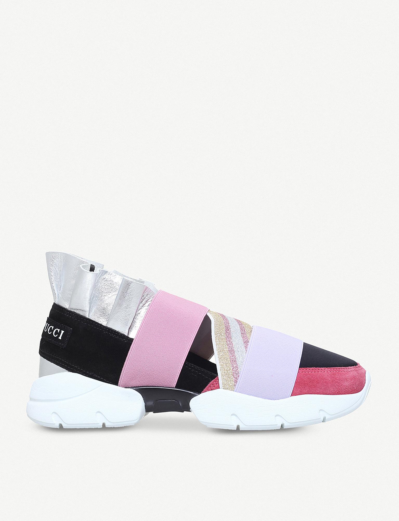 Emilio Pucci Leather City Up Trainers 