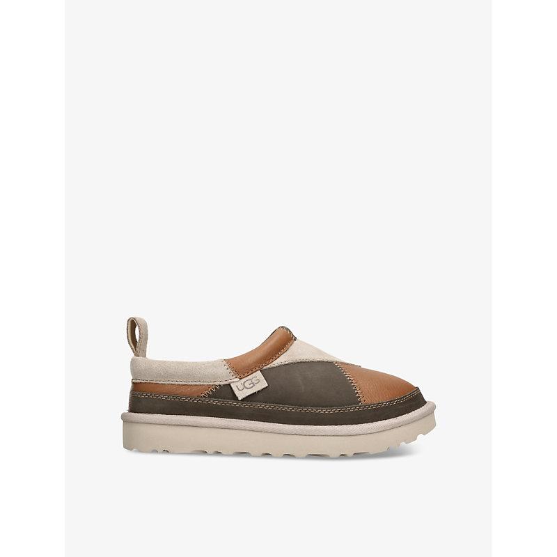 UGG Patchwork Tasman Shearling-Lined Suede Slippers in Brown Lyst UK