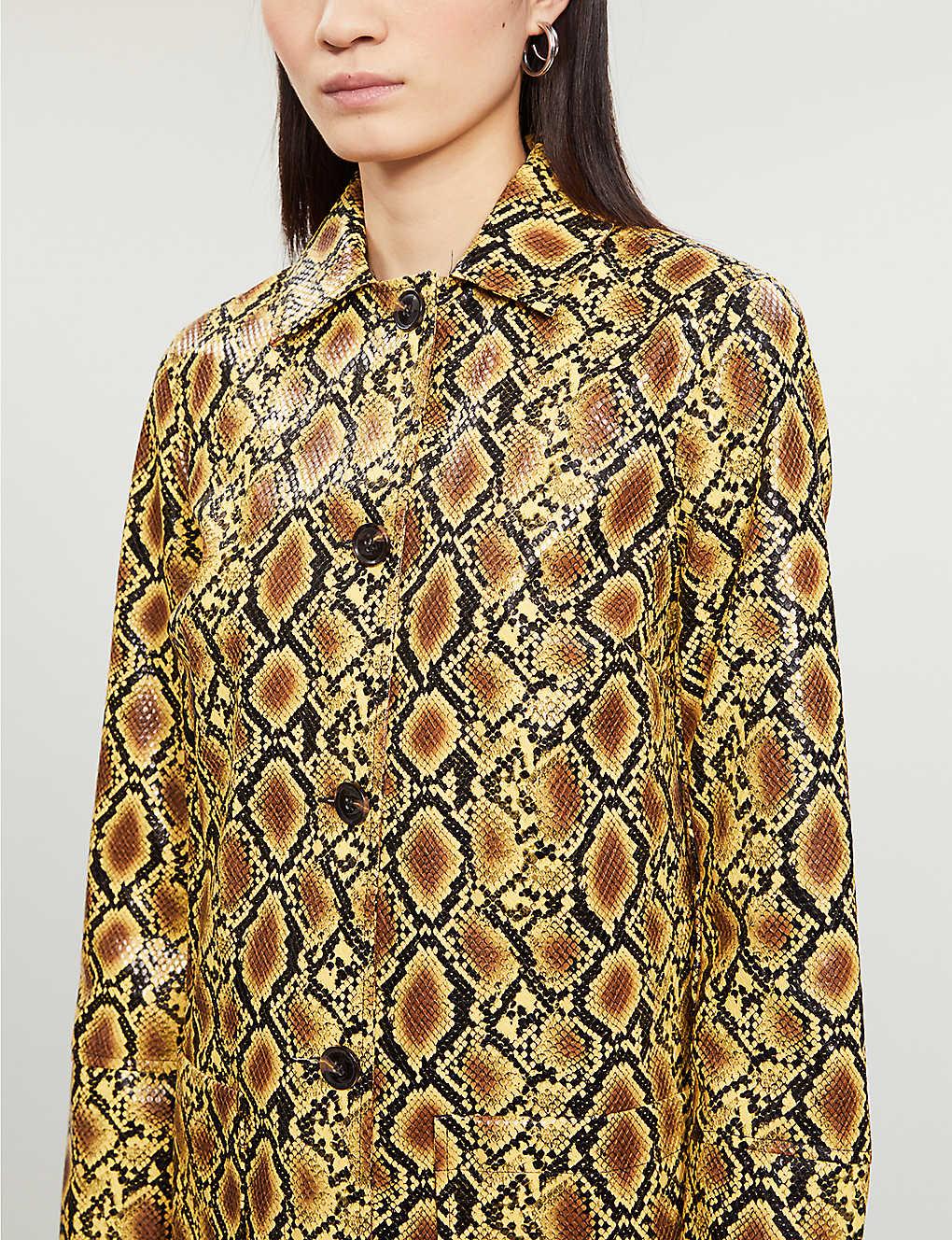 topshop snake coat