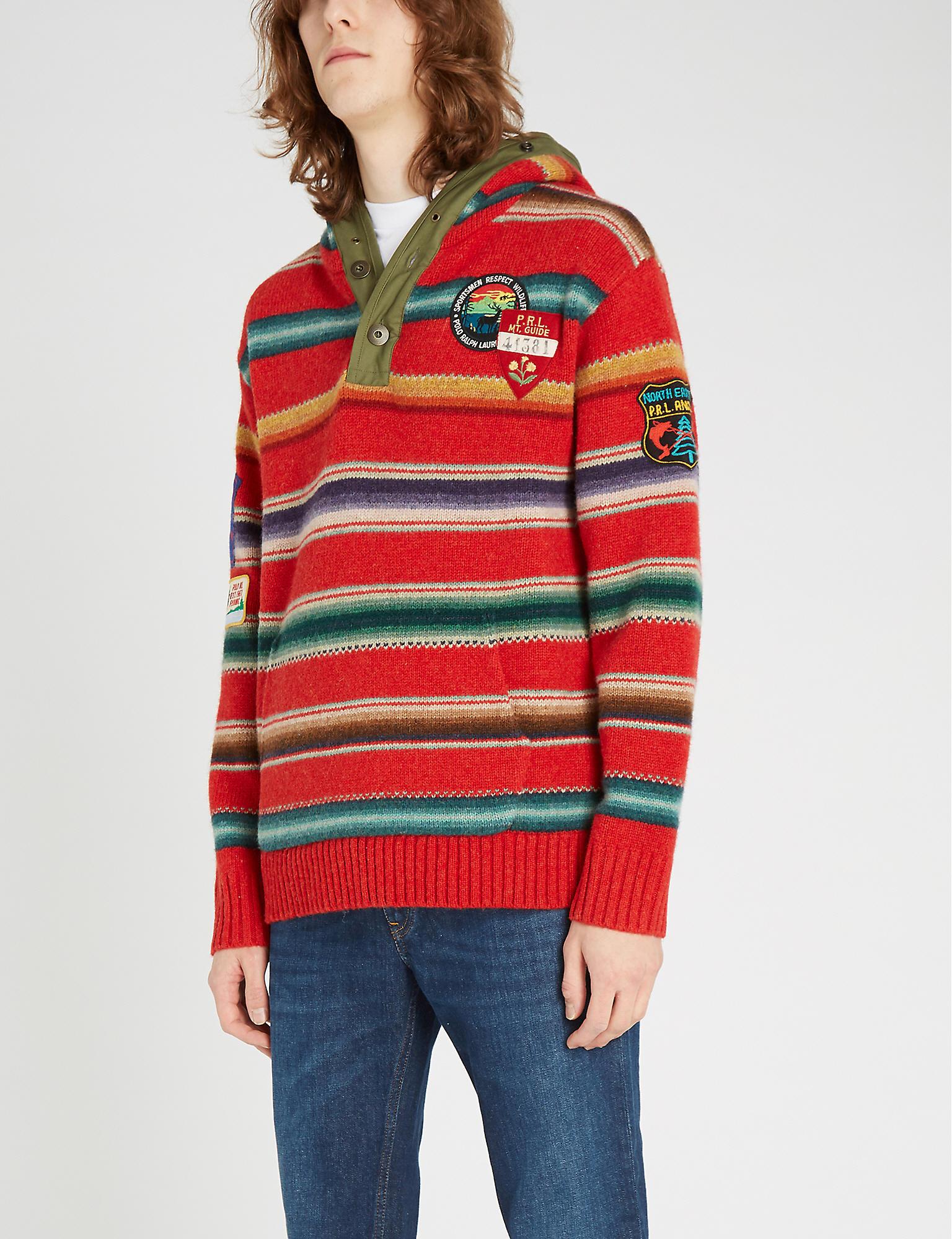 hooded wool jumper