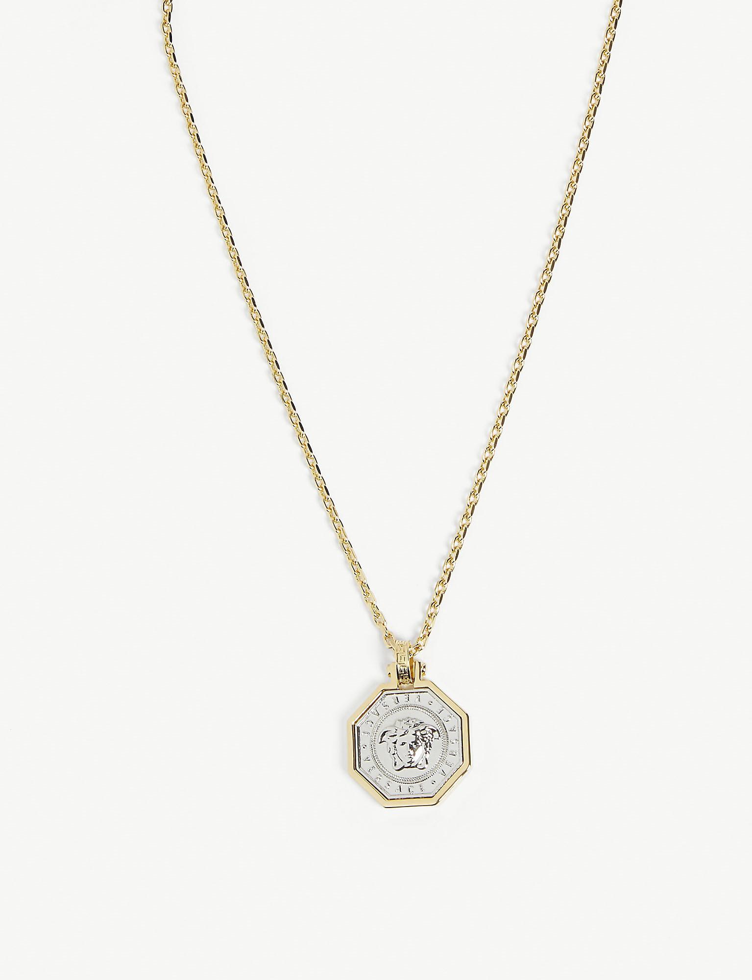 Versace Octagon Medallion Necklace in Gold (Metallic) for Men Lyst