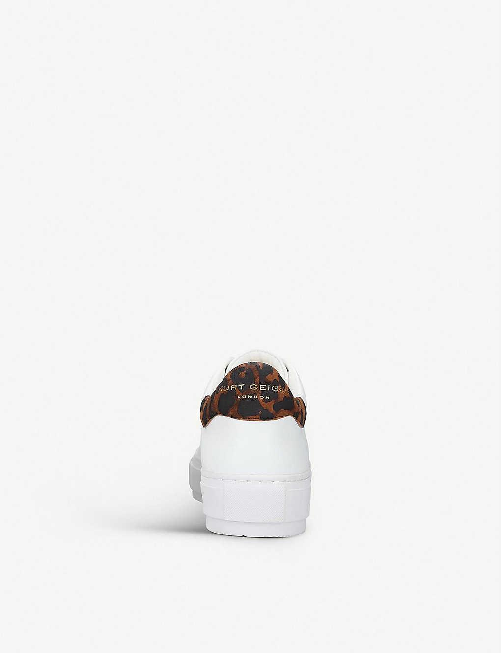 kurt geiger laney trainers leopard print