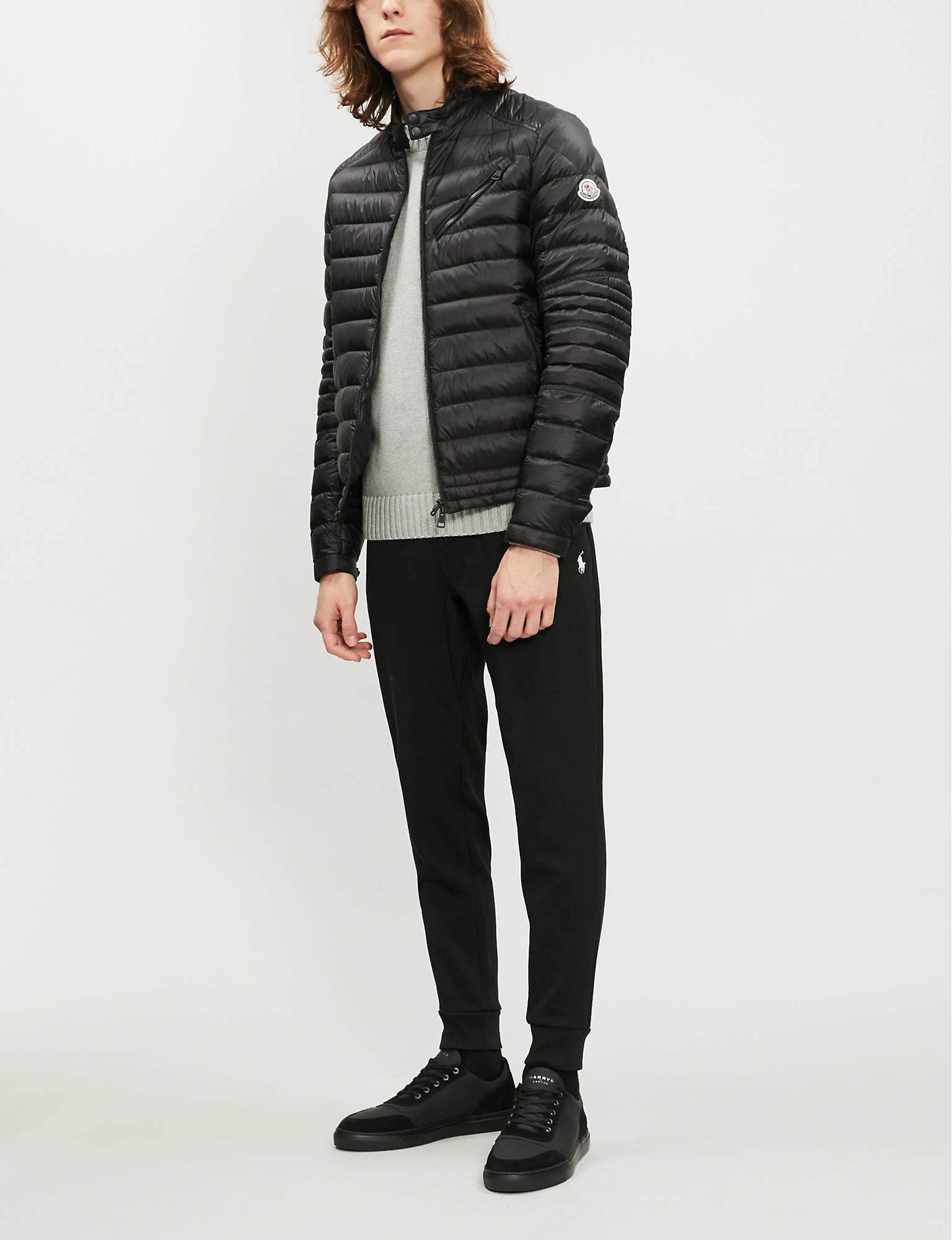Royat Quilted Shell-down Biker Jacket 
