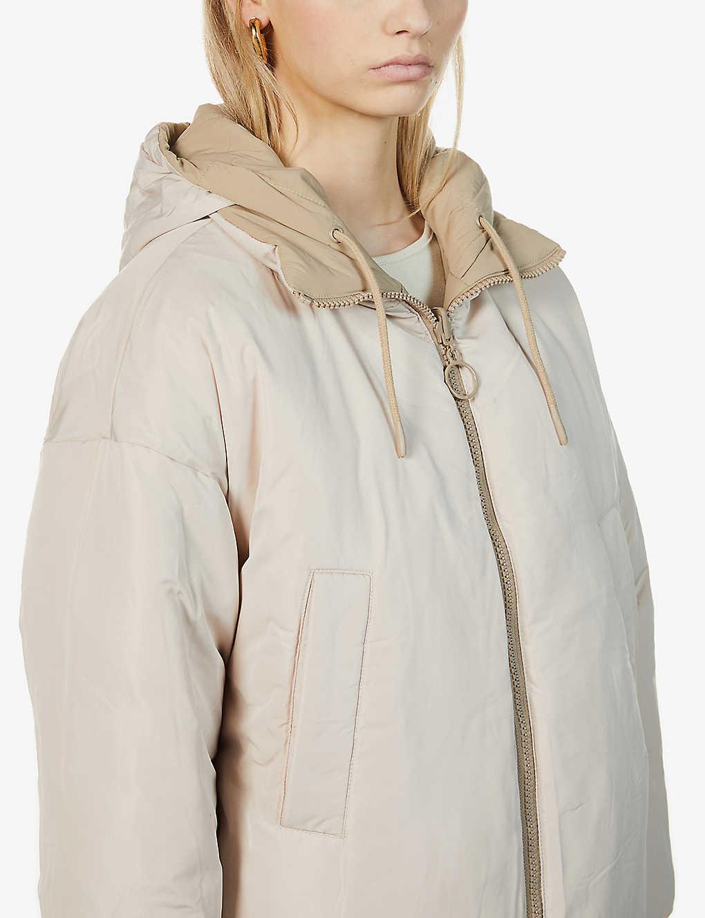 longline puffer jacket topshop