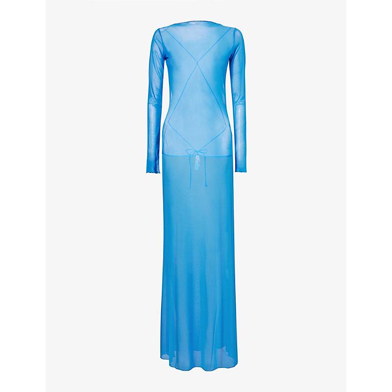 long flared maxi dress Dusty Peach Flared Maxi Dress – islamicdesignhouse.com main image 0