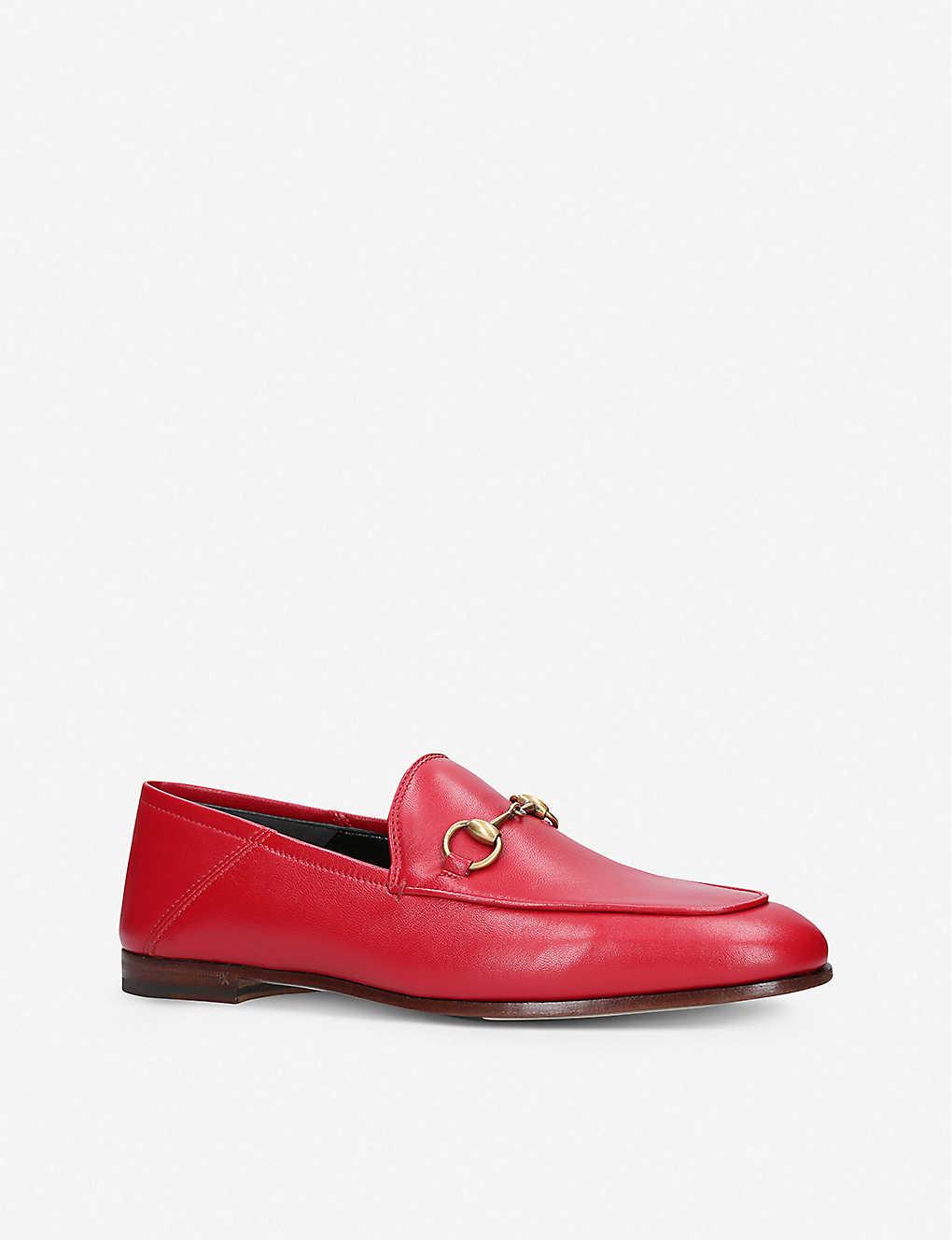 gucci brixton loafer red