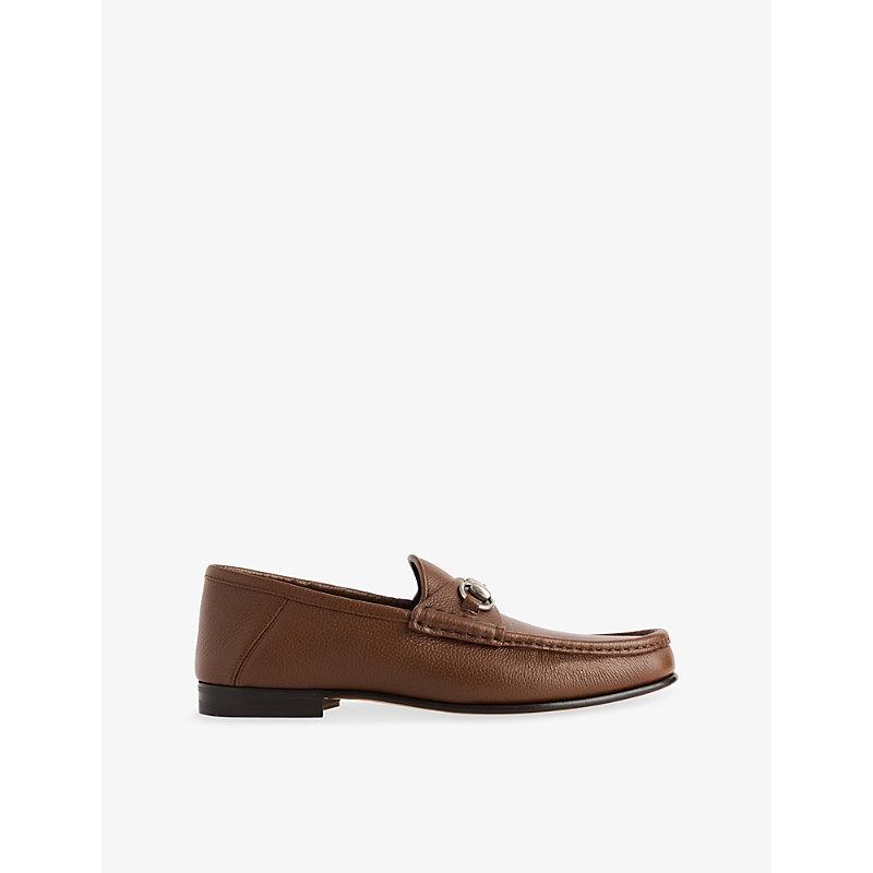 gucci men's dress shoes brown Light Wool Gabardine Shirt in Dark Brown – SVRN main image 1