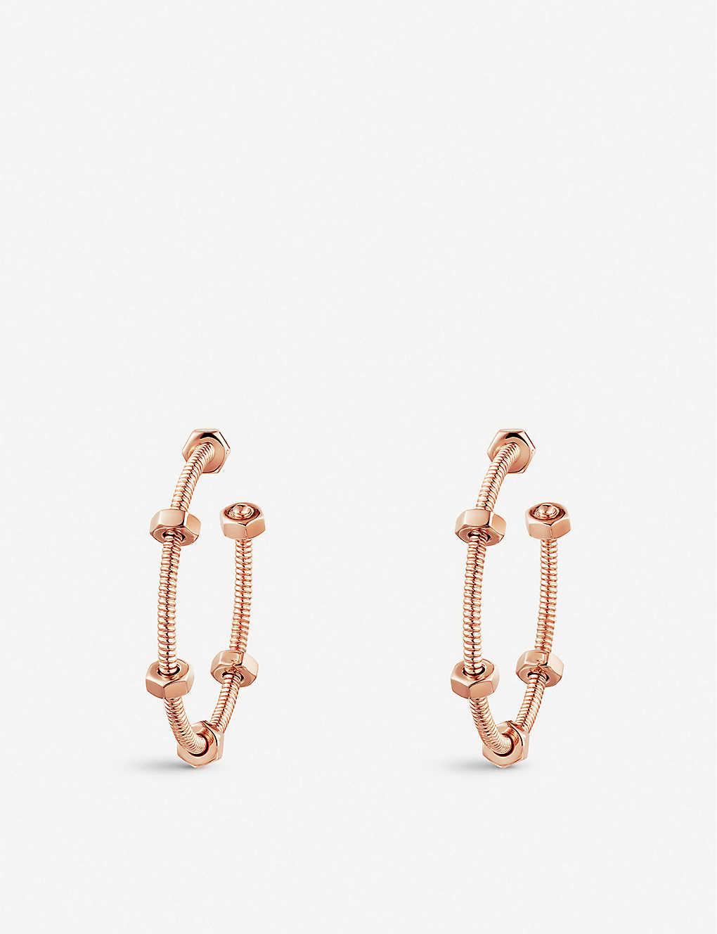 Cartier Écrou De 18ct Rose Gold Earrings in Natural Lyst