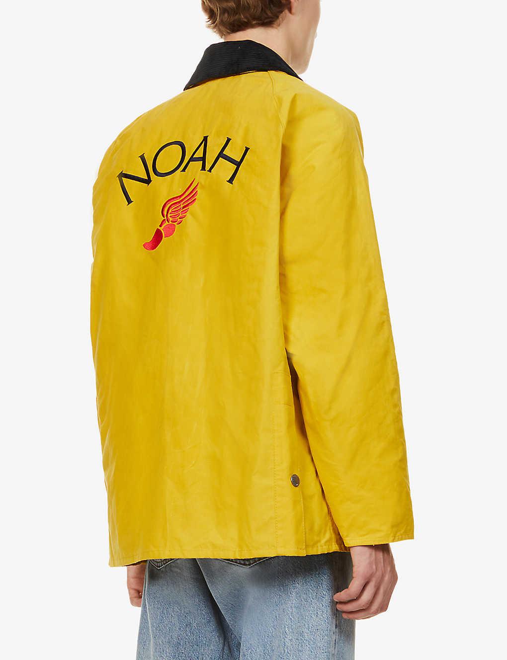 Barbour X Noah Bedale Corduroy-collar Ashell Jacket in Yellow for Men | Lyst