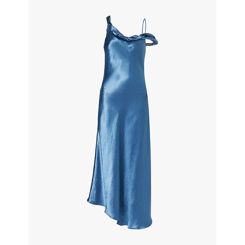 chiffon ruffle wrap dress Valerie Faux Floral chiffon wrap dress Pretty Sheath Sweetheart Blue Color:Pale Pink Sequin_bodysuit