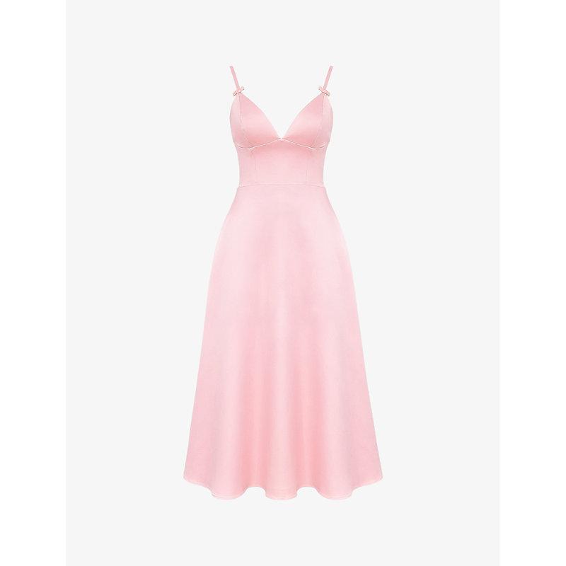 house of cb pink bow dress House OF CB Emmeliette Mini Dress