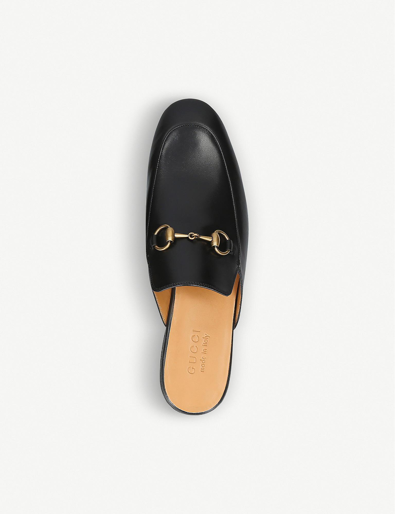 gucci leather slippers mens