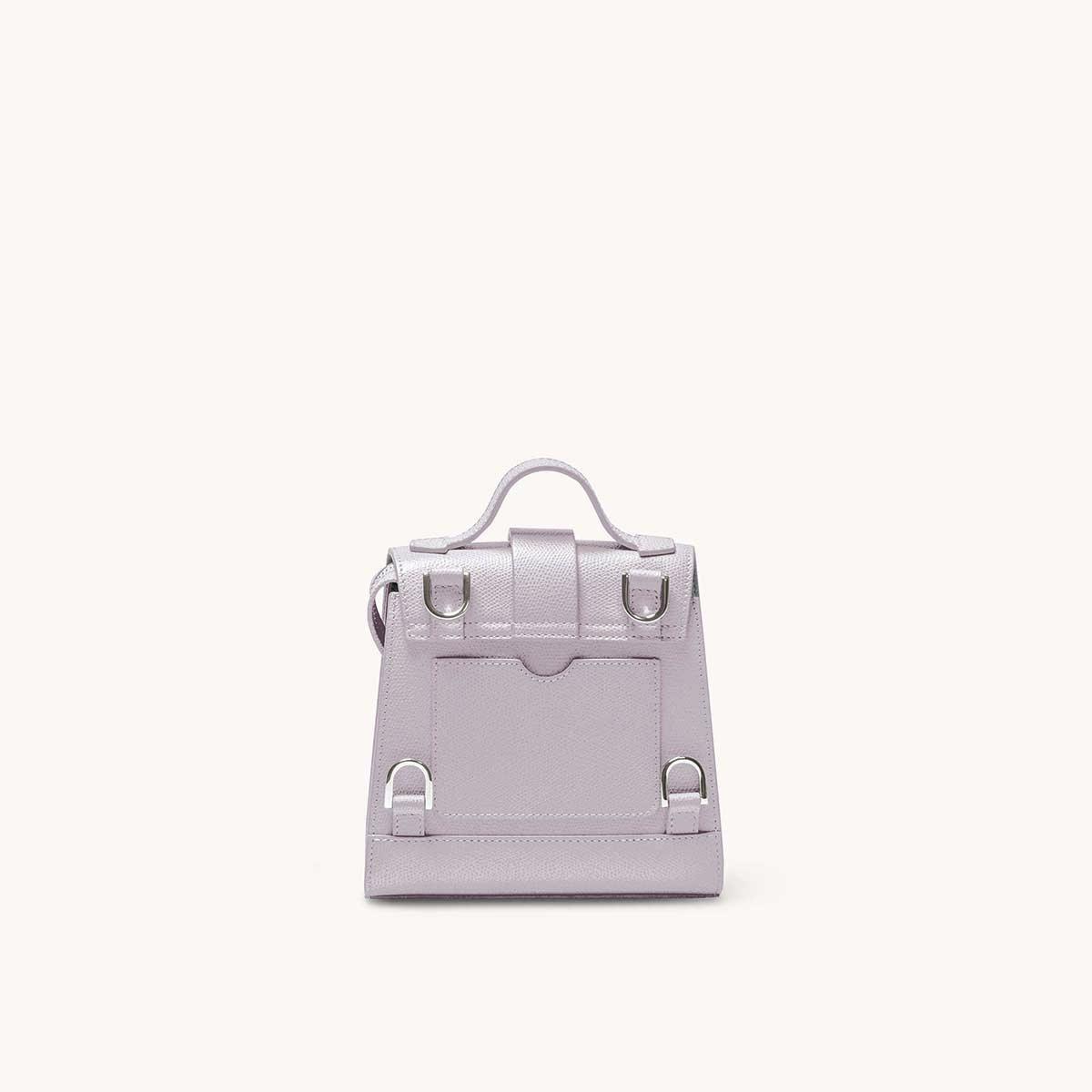 Senreve Mini Alunna Bag, Pebbled in Purple
