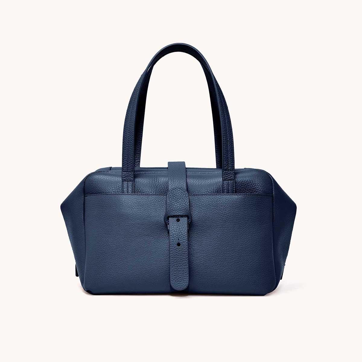 Senreve Alunna Leather Top Handle Bag in Blue