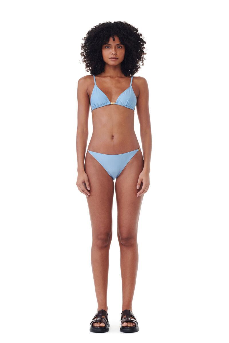 指輪・リング Ganni \"Blue String\" bikini top Ganni String Bikini Top In Light Blue | ModeSens
