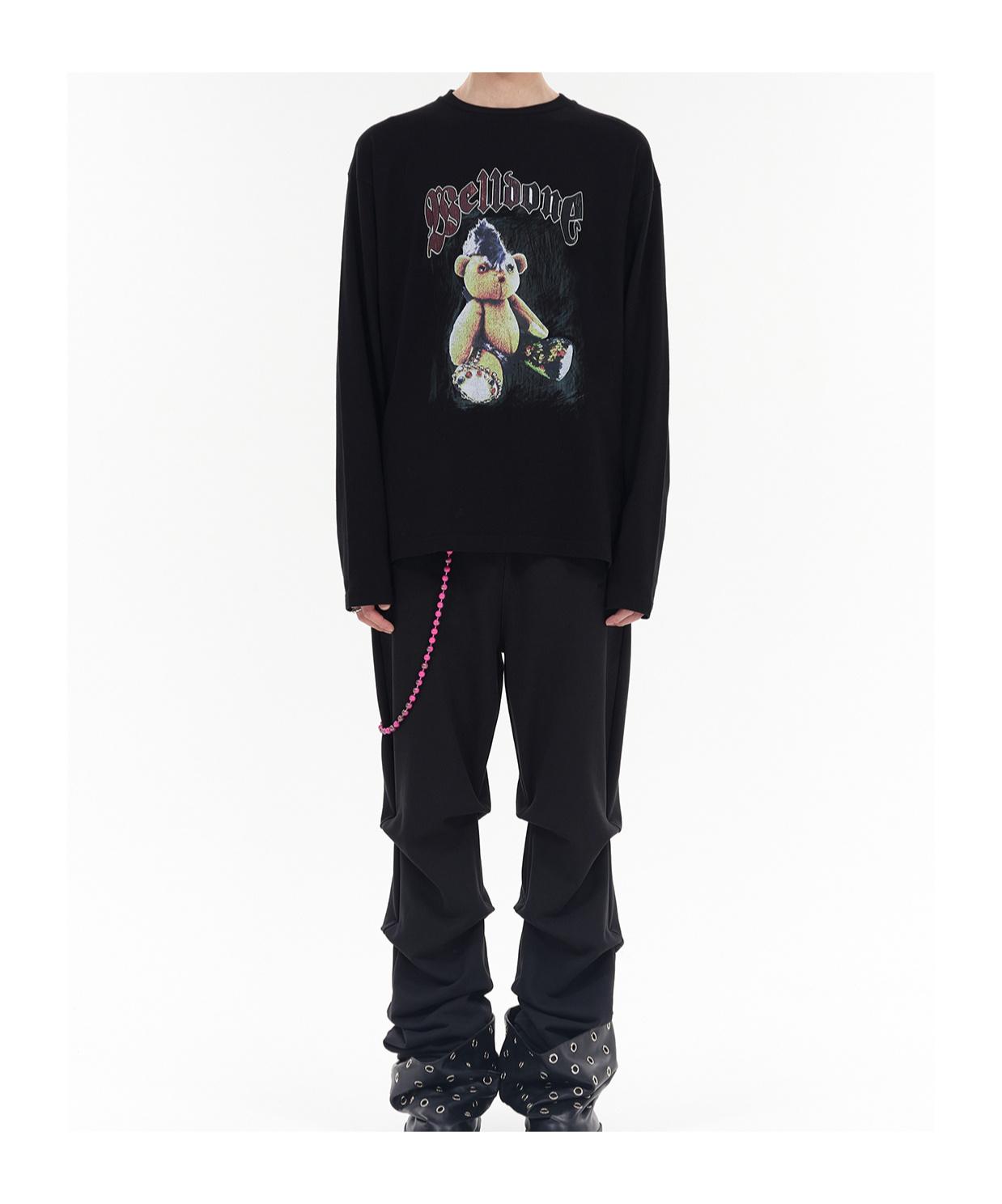 we11done Printed Long Sleeve T-Shirt - Pink | Garmentory