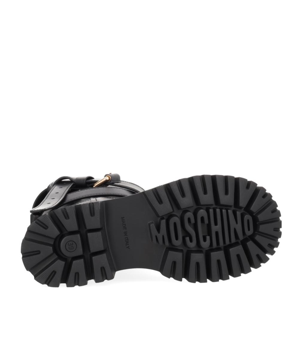 Moschino Buckle Ankle Boots in Black | Lyst display picture 3