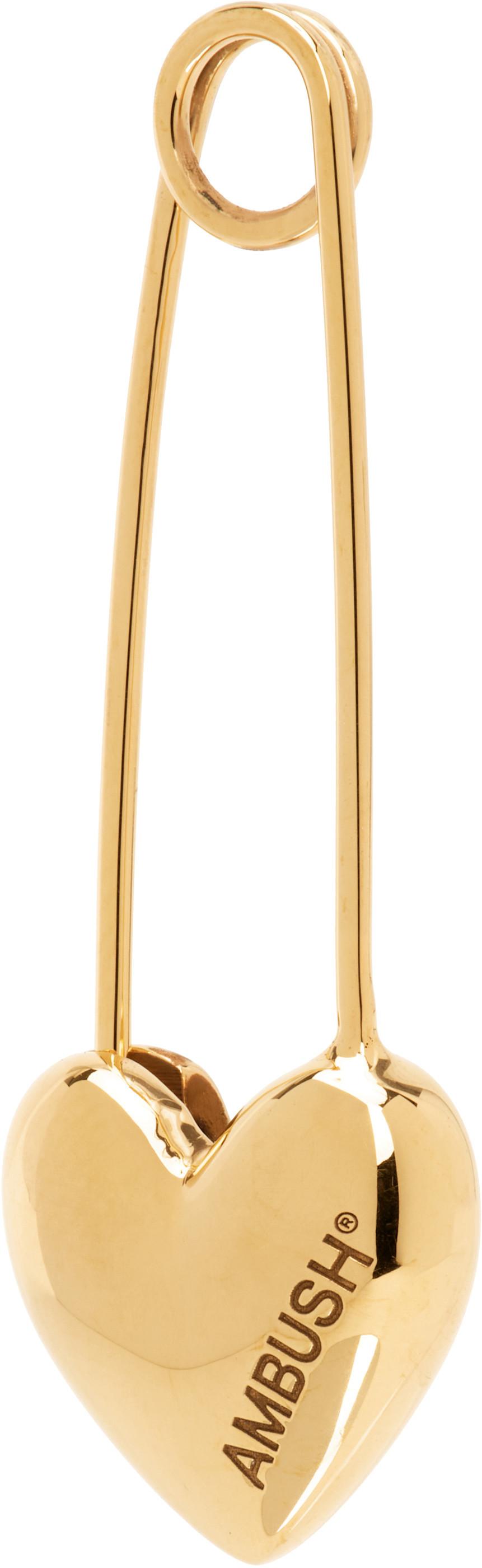 【AMBUSH】HEART SAFETY PIN 2色展開 Silver Gold 要在庫確認 AMBUSH(アンブッシュ) 通販サイト 【HEART SAFETY PIN】