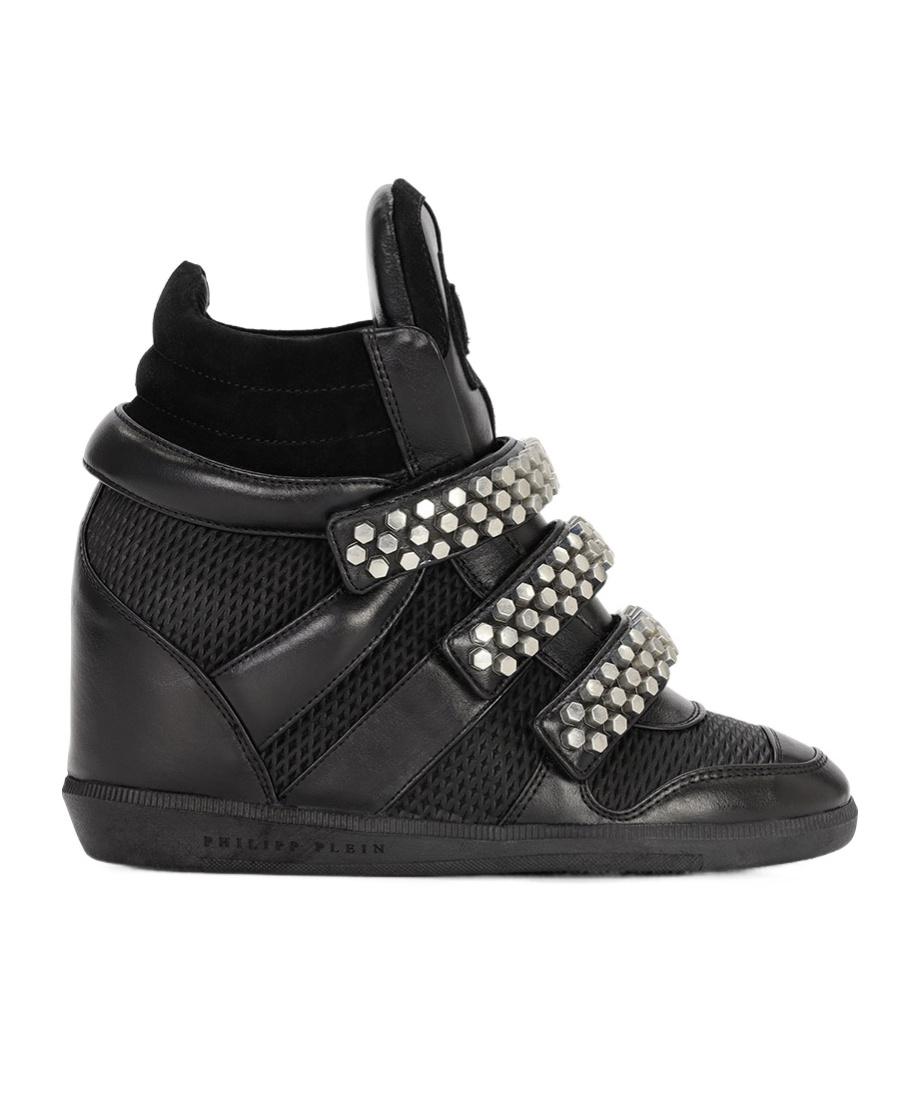 Philipp Plein Logo High-Top Casual Shoes in Black | Lyst
