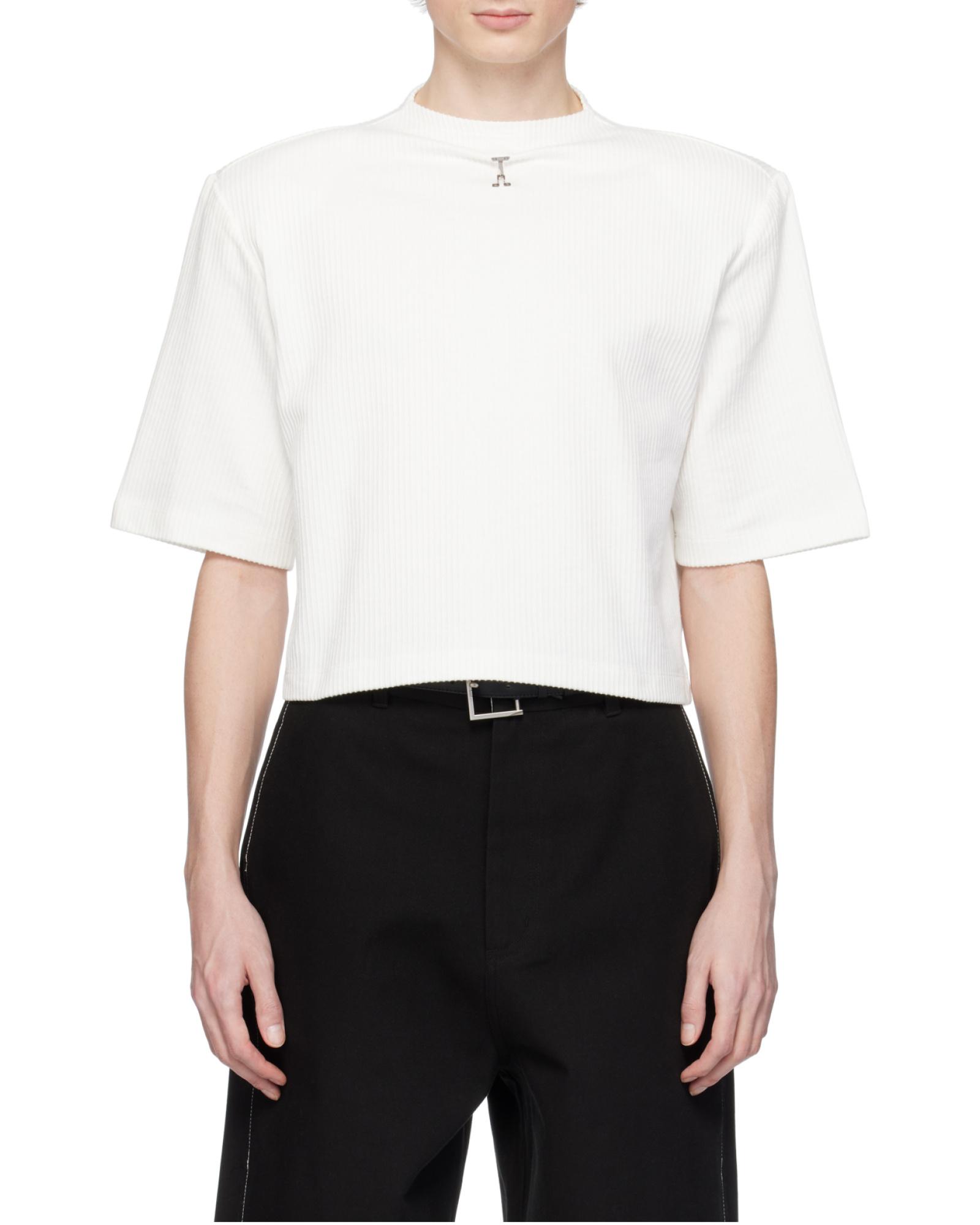 ADERerror T-shirt Product. 44 Tシャツ Ader Error logo-embroidered Drop Shoulder T-shirt | Black