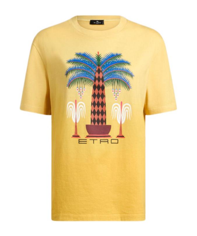 ETRO♡ イエローコットンTシャツ Yellow Etro Tops for Women | Lyst