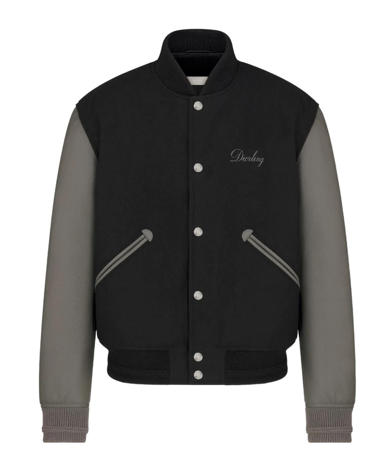 Dior Ling Varsity Jacket in Black for Men | Lyst