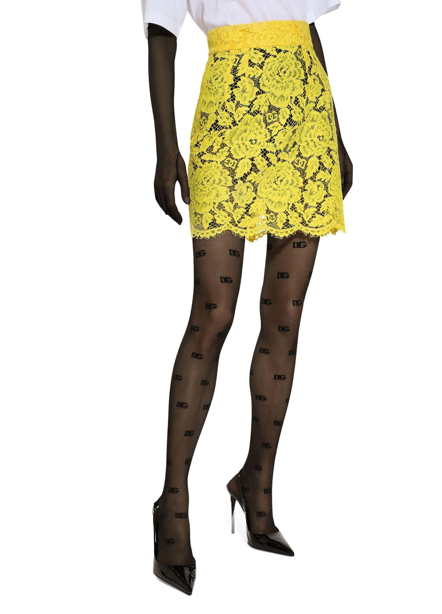 Yellow Dolce & Gabbana Skirts for Women | Lyst