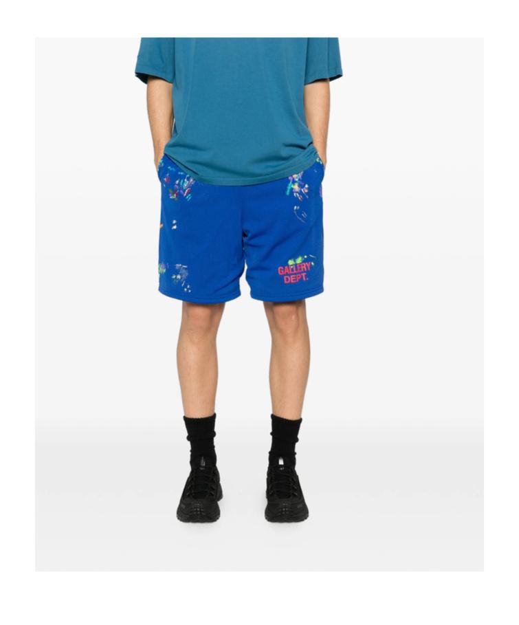 GALLERY DEPT. Studio Gym Hand-Painted Shorts in Blue for Men | Lyst