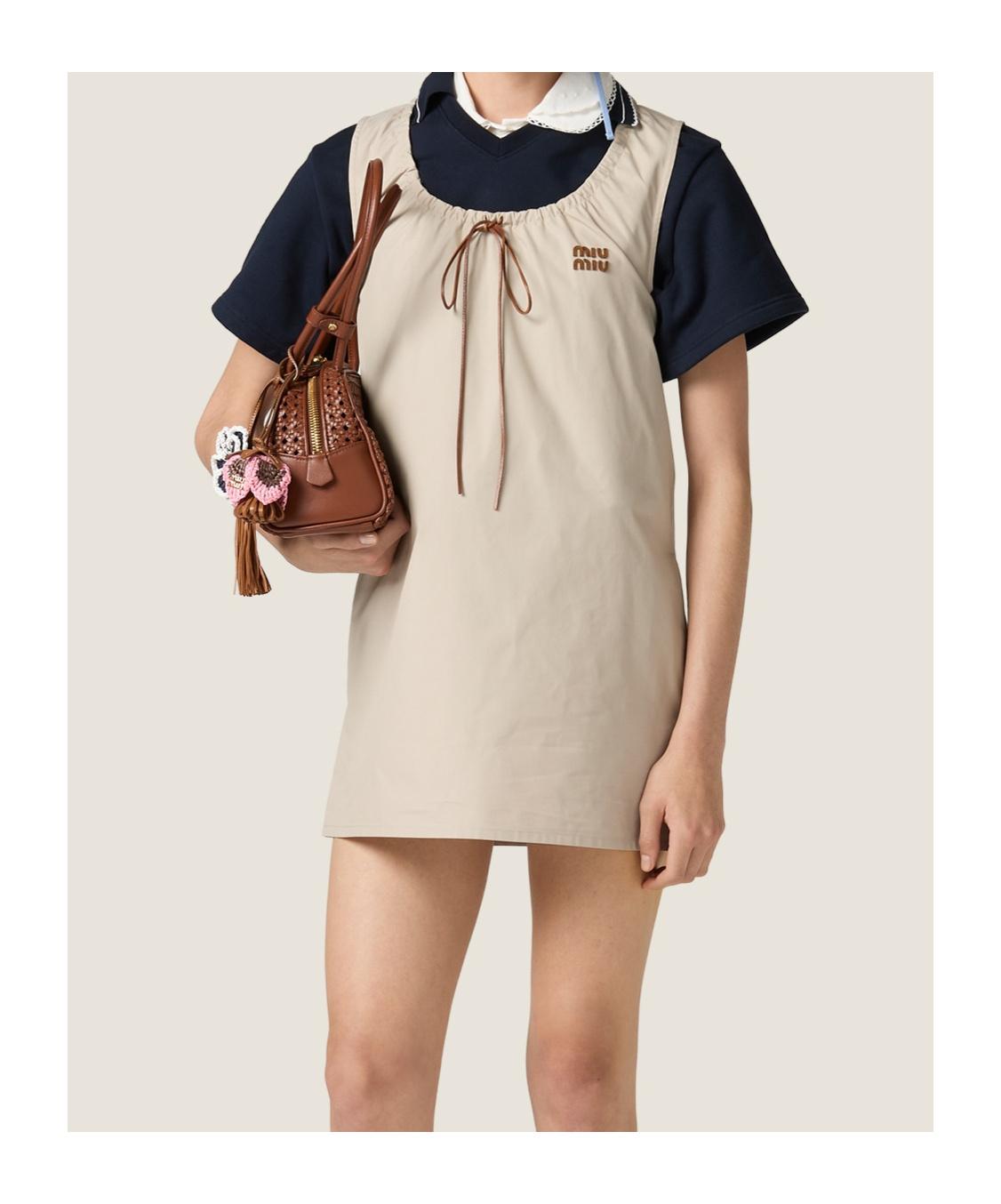 miu miu panama cotton dress Panama Cotton Dress
