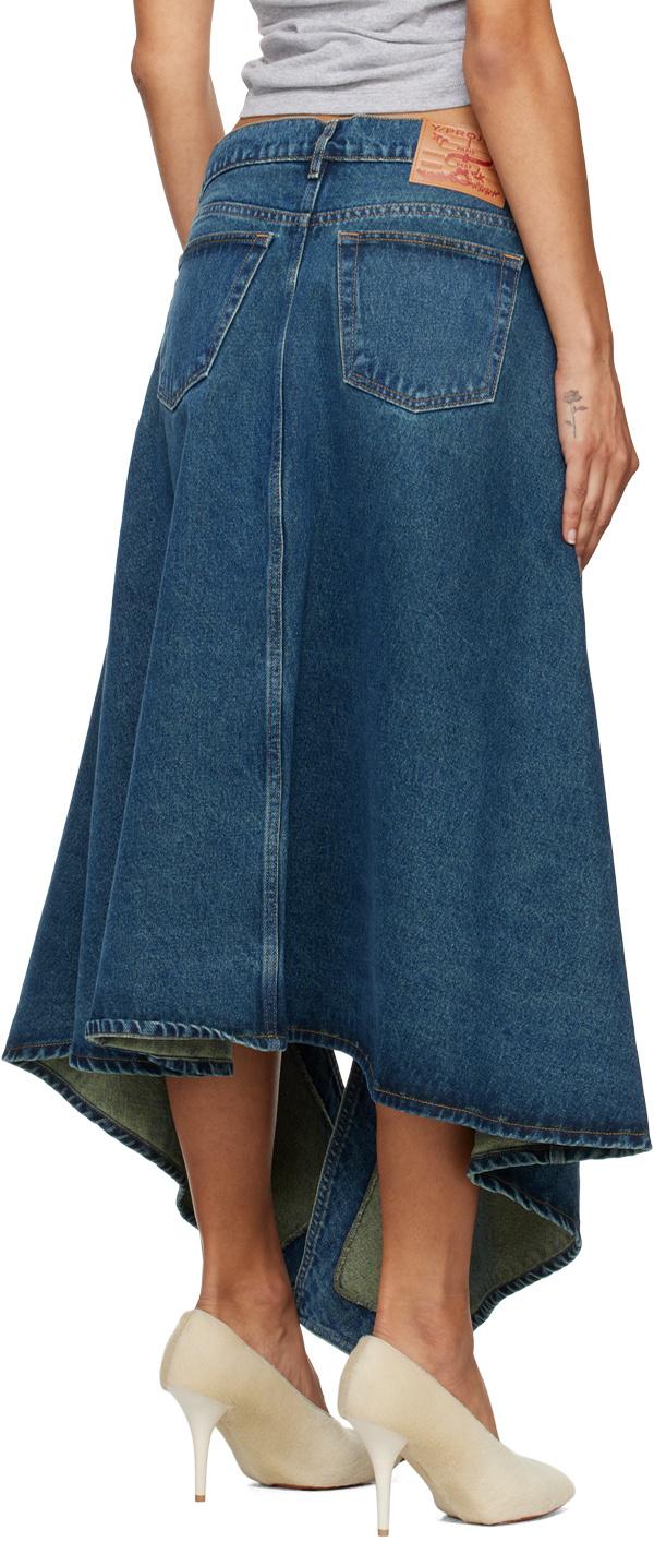 ワンピース Y PROJECT Women Mid Skirts 104DR006 BLUE Y Project Skirts | Garmentory