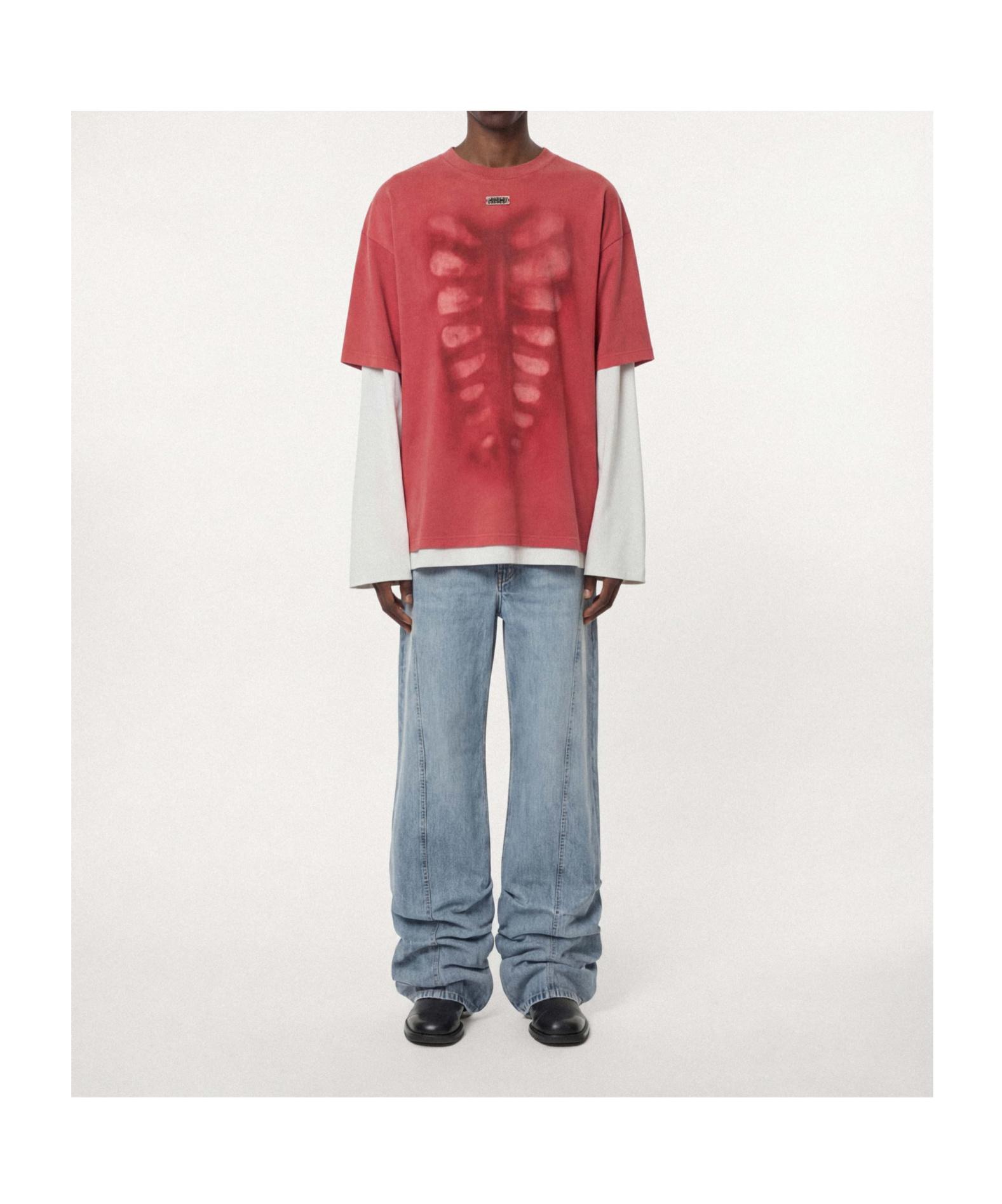 トップス avavav Printed t-shirt x-ray red NUBIAN AVAVAV X-Ray T-Shirt in Red for Men | Lyst