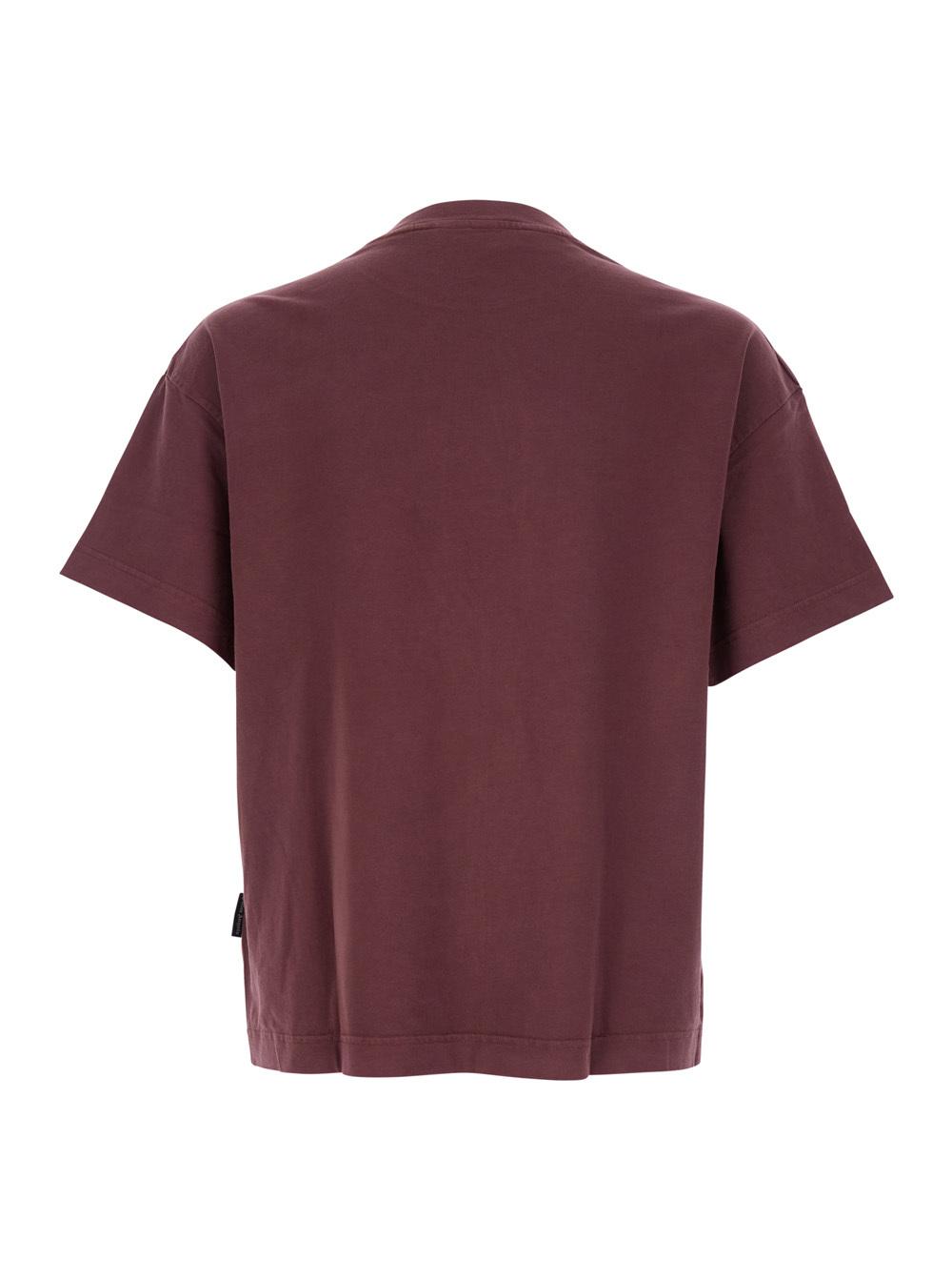 Palm Angels｜SHORT-SLEEVED ROUND NECK T-SHIRTS (PWAA064F Palm Angels Short sleeve t-shirts for Men | Online Sale up
